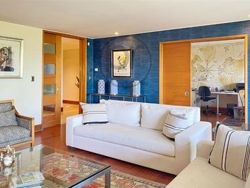 Las Condes, Venta depto 4 dorm, + serv., 2 estar, parque