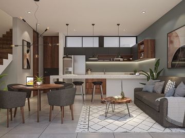 VENTA CASA TIPO TOWNHOUSE DE LUJO EN DZITYA EN MÉRIDA, YUCATÁN
