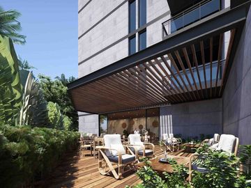 Condo con concierge, cine, spa, gimnasio, sky lounge, restaurante