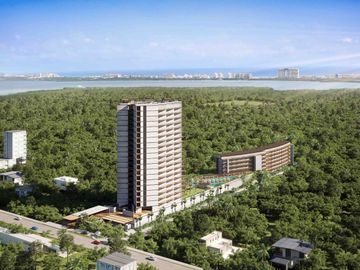 Condo con concierge, cine, spa, gimnasio, sky lounge, restaurante