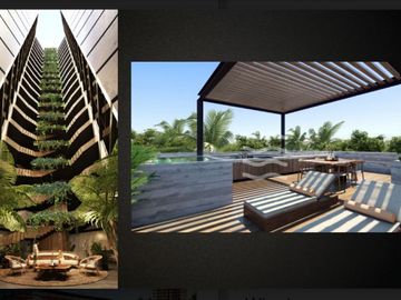 Condo con concierge, cine, spa, gimnasio, sky lounge, restaurante