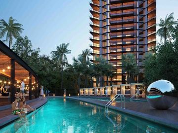 Condo con concierge, cine, spa, gimnasio, sky lounge, restaurante