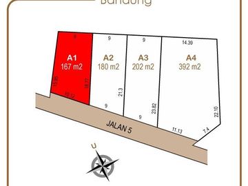 Tanah Kapling Dekat Perumahan Girimekar Cilengkrang SHM