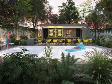 Departamentos en venta en Temozon Norte Merida con Super amenidades Mod B
