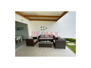 Alquilo linda casa de playa AMOBLADA en Condominio KENTIA, Km. 71 Panamericana Sur 

Condominio Kentia consta de 152 casas, tranquilo y seguro. Ubic
