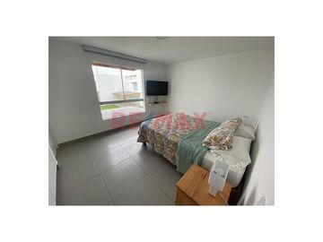 Alquilo linda casa de playa AMOBLADA en Condominio KENTIA, Km. 71 Panamericana Sur 

Condominio Kentia consta de 152 casas, tranquilo y seguro. Ubic