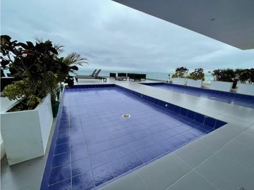 En renta departamento de lujo con  vista al mar Manta Ecuador.