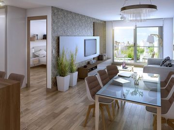 Apartamento 1 dormitorio en suite con terraza al frente en Punta Carretas