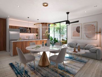 Condominio con terraza privada, Alberca, area de bar pre-construccion,  Zona Nor
