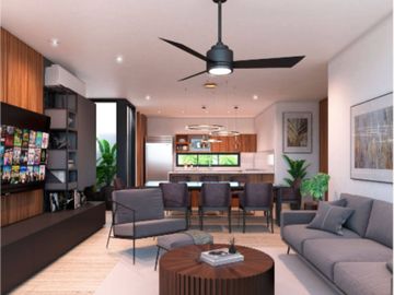 Condominio con terraza privada, Alberca, area de bar pre-construccion,  Zona Nor