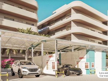 Condominio con vista al mar, spa, gimnasio, 3 albercas, restaurante y bar de jug
