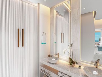 Condominio con vista al mar, spa, gimnasio, 3 albercas, restaurante y bar de jug