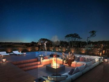 Apartamento 2 dormitorios con amplia terraza en primera línea del mar en Punta del  Este, Playa Mansa parada 39