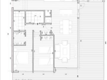 Apartamento 2 dormitorios con amplia terraza en primera línea del mar en Punta del  Este, Playa Mansa parada 39