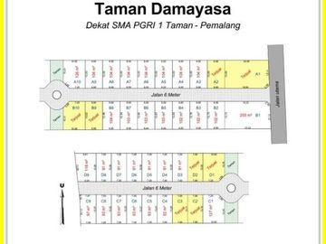 Kavling Dekat Kota Pemalang ; SHM Split, Harga 1 Jt-an