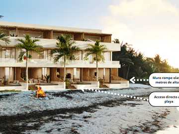 Villa frente al mar en Telchac Puerto Yucatán 3 recámaras