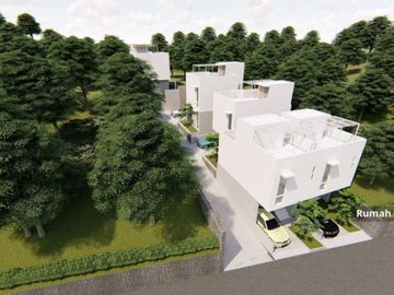 Rumah Villa Bergaya Tropis, Strategis di kawasan Bandung Utara