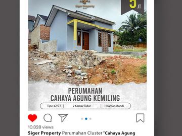 perumahan 2 kamar di Bandar Lampung kemiling