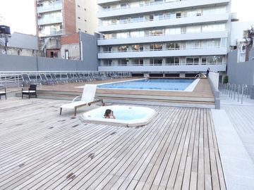 Palermo, LUJOSO DEPTO 1 AMB, 45m2,  Opción Coch, 2 Pil Olímpicas, Parr, Resto, Seg 24hs