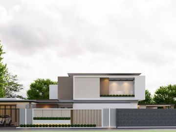 Rumah KONTEMPORER Modern dilengkapi Kolam Renang Pribadi & Full Interior