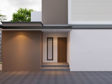 Rumah KONTEMPORER Modern dilengkapi Kolam Renang Pribadi & Full Interior