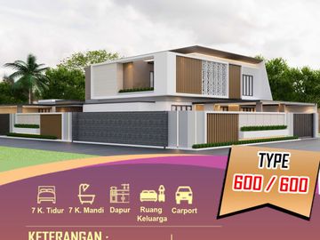 Rumah KONTEMPORER Modern dilengkapi Kolam Renang Pribadi & Full Interior