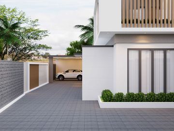 Rumah KONTEMPORER Modern dilengkapi Kolam Renang Pribadi & Full Interior