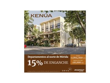 Departamentos en Preventa  Clolul al Norte de Mérida Yucatán