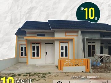 Rumah cluster harga termurah type 45 deket itera