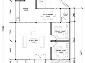 DIJUAL RUMAH KONSEP LIMASAN CLASSIC MODERN AKSES MUDAH