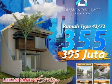 Terbaik, WA 0823-3511-----, Rumah Dekat Bandara Juanda Hanya 355 Juta, Diamond Village Juanda
