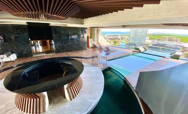 Departamento en Venta Equipado, Decorado y Amueblado, Shark Tower en Puerto Cancun