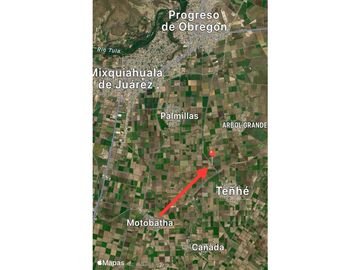 Terreno en El Bondho Mixquiahuala Hidalgo, 3.8 hectáreas $120 m2