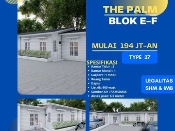 Dengan harga mulai 190 jt-an sudah bisa mendapatkan rumah di The Palm
