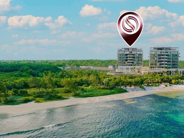 Departamento frente al mar con alberca privada, 842 m2, condominio de lujo con a