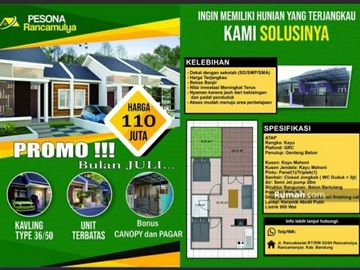 DP Ringan, Cicilan Ringan Rumah Minimalis, Strategis; Bandung