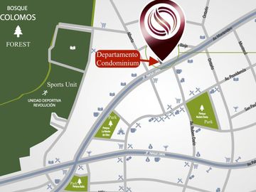 Departamento con alberca, gimnasio, coworking, salon de eventos, pet friendly, p