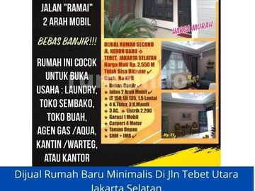 Dijual Murah Rumah di Jln Kebon Baru Asem Baris Tebet Jakarta Selatan