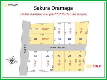 Kavling SHM. 3 Km ke Kampus IPB, Cocok Untuk Kost