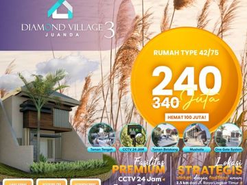 HARGA HEMAT, Call 08213993----, Jual Rumah di Dekat Gedangan Sidoarjo, Diamond Village Juanda 3