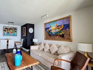 EN VENTA, DPTO. AMOBLADO, ESPECTACULAR VISTA AL MAR, CONCÓN