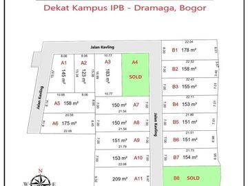Area Perumahan Alam Sinar Sari Dramaga, Kavling Bogor SHM Pecah Unit