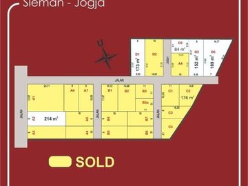Tanah Kavling Yogyakarta Dekat Sleman City Hall