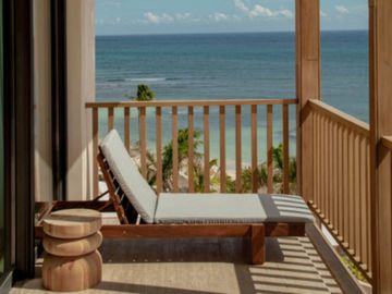 Departamento frente al mar, con club de playa, casa club en residencial de lijo,
