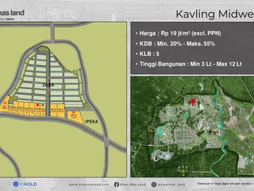 Kavling Komersial Midwest N2 Lokasi di Pusat BSD City