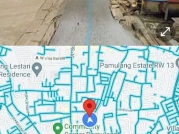 Tanah siap bangun sudah pagar keliling dekat universitas pamulang