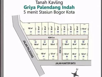 Tanah Kavling 3 Menit ke Stasiun Bogor