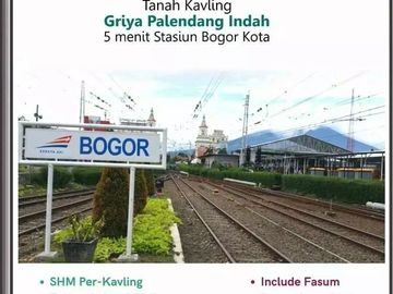 Tanah Kavling 3 Menit ke Stasiun Bogor