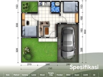 DIUANGKAN SAJA! Rumah Minimalis Tipe 28 Cocok Untuk Pengantin Baru