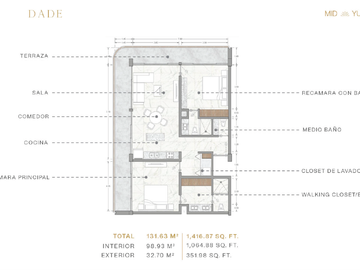 Departamento (Dade)  en Venta en Elevate en Temozón Norte